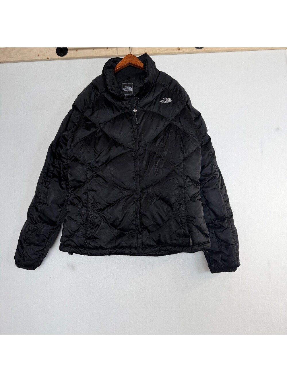 The North Face Women's 550 Down Quilted Jacket Black Size XL B-6